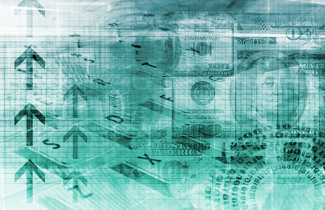 A Finance Spreadsheet Tech Graph Art Background